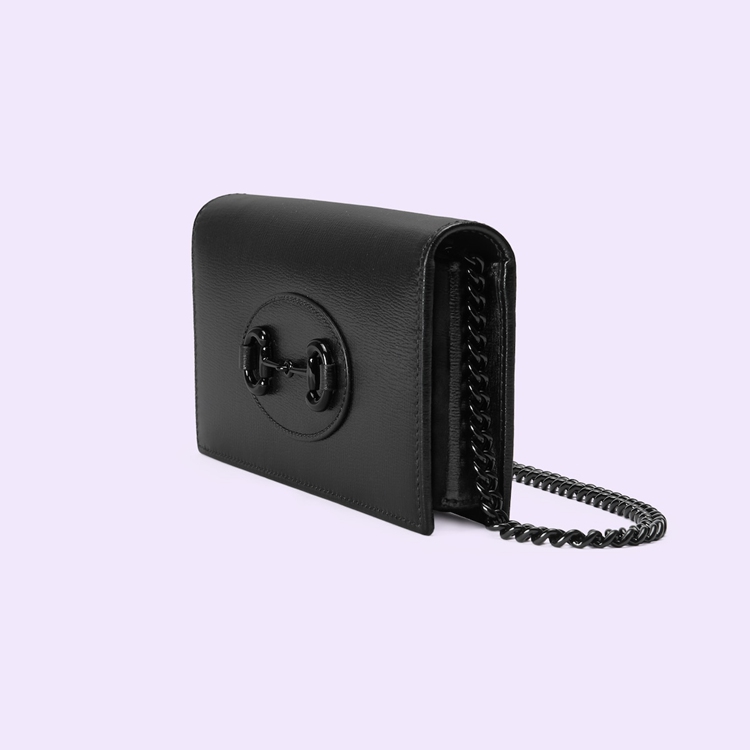 621892.1AAJ8.1000.002.100.0020.Light Gucci Horsebit 1955 wallet with chain